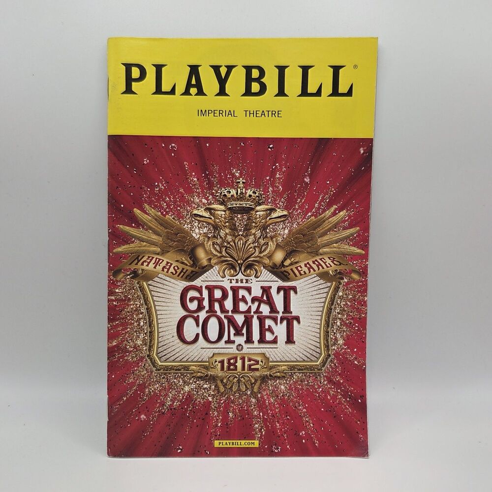 Playbill Imperial Theatre Natasha, Pierre & The Great Comet of 1812
